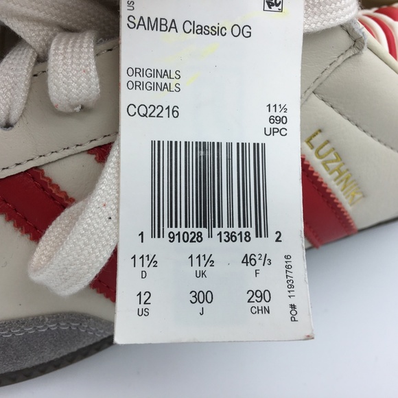 Adidas Mens White Samba 12 A94:x02362 - Picture 5 of 8